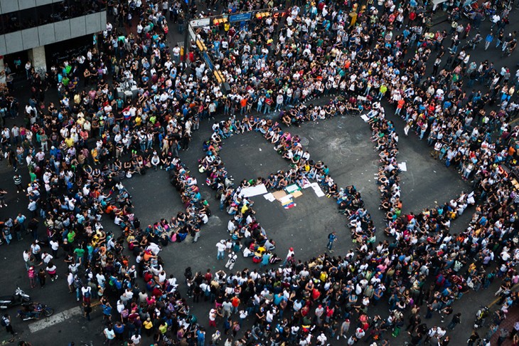 Estudiantes venezolanos detenidos por sus actos violentos en Chacao - ảnh 1