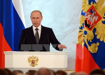 Vladimir Putin exhorta a agentes de seguridad rusos el enfrentamiento a nuevos retos y amenazas - ảnh 1