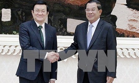 Presidente vietnamita concluye visita a Camboya - ảnh 1