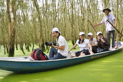 Paseo por el bosque de cayeputi en temporada de crecidas - ảnh 2