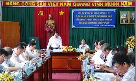 Una misión supervisora del Parlamento trabaja en Tien Giang - ảnh 1