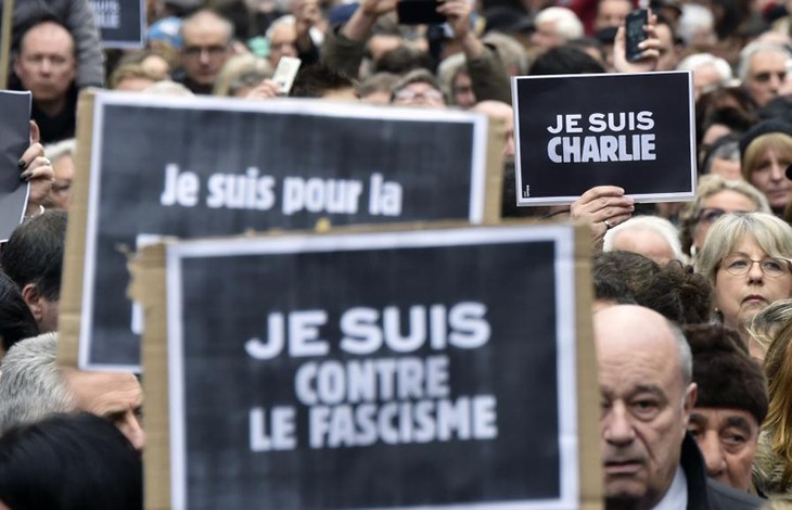 Marcha histórica en Francia para rechazar el terrorismo - ảnh 1