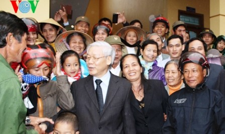 Actividades del secretario general en su visita a la provincia Quang Binh - ảnh 1