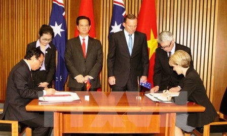 Vietnam y Australia emiten Declaración Conjunta  - ảnh 1