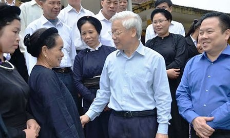 Secretario general del Partido Comunista visita Cao Bang  - ảnh 1