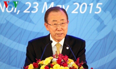 Ban Ki Moon asiste a la inauguración de Casa Verde de la ONU en Vietnam  - ảnh 1