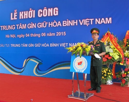 Ponen en marcha construcción de Centro del Mantenimiento de Paz de Vietnam - ảnh 1