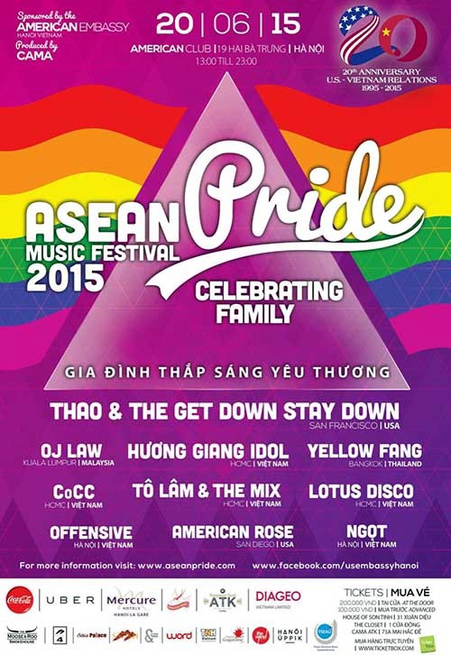 Festival ASEAN Pride 2015 en saludo a 20 años de relaciones entre Vietnam y Estados Unidos - ảnh 1