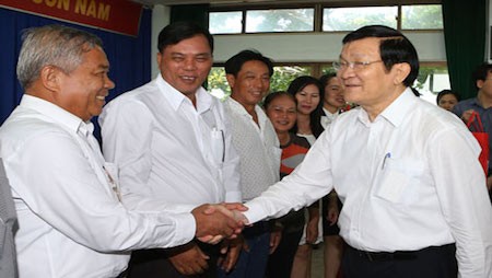 Visita presidente Truong Tan Sang provincia sureña Ba Ria Vung Tau  - ảnh 1