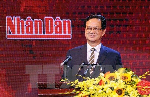 Inauguran canal televisivo del periodico Nhan Dan (Pueblo) - ảnh 1