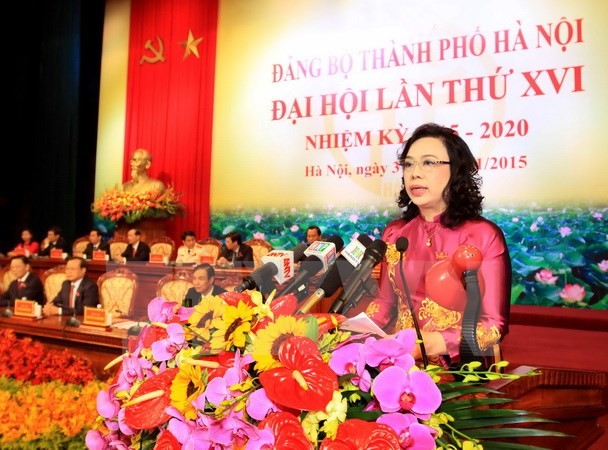 Concluye décimo sexto Congreso Partidista de Hanoi - ảnh 1