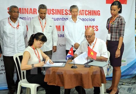 Promueven productos vietnamitas en feria FIHAV 2015   - ảnh 1