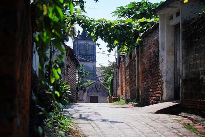 La aldea antigua de Duong Lam en otoño - ảnh 1