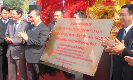 Ponen en marcha tramo mejorado Hanoi-Bac Giang en Carretera Nacional I - ảnh 1