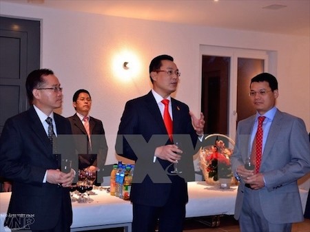 Comunidad vietnamita en Suiza celebra año nuevo lunar 2016 - ảnh 1