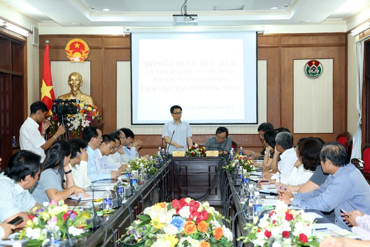 Vicepremier vietnamita visita provincia altiplana de Dac Nong - ảnh 1