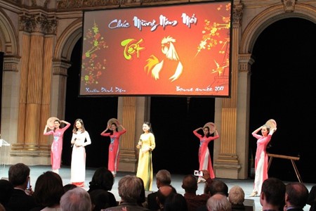 Vietnamitas en Francia dan bienvenida al Año Nuevo Lunar del Gallo - ảnh 1