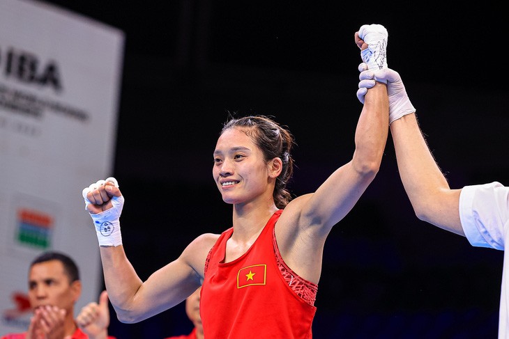 Boxeadora vietnamita entra a cuartos de final en  Campeonato Mundial de Boxeo 2023 - ảnh 1