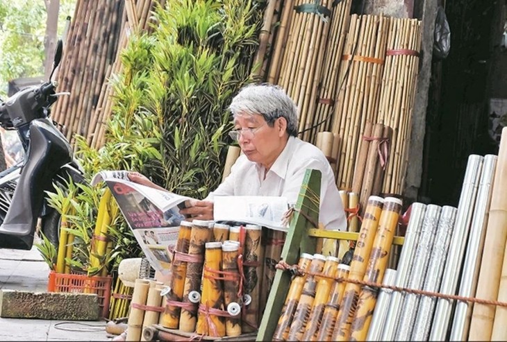 Calle de bambú en pleno corazón de la capital vietnamita - ảnh 2