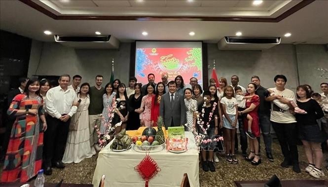 Vietnamitas en Brasil festejan próxima llegada del Tet tradicional - ảnh 1