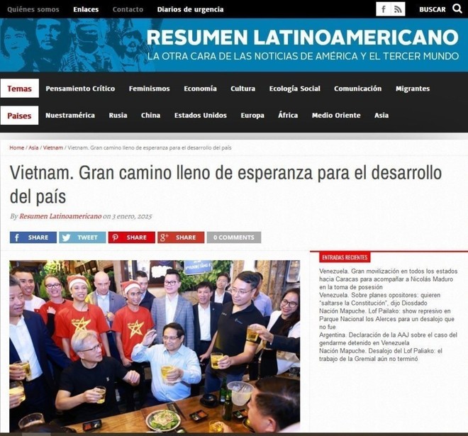 Medios argentinos valoran altamente esfuerzos de Vietnam en la diplomacia económica - ảnh 1