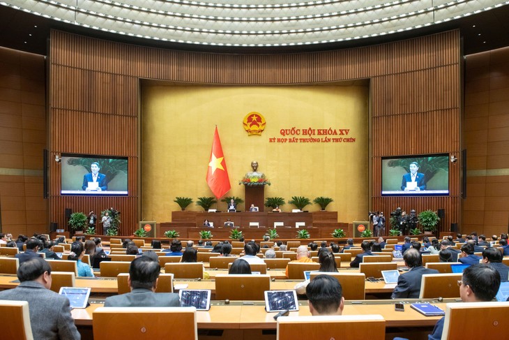 Diputados vietnamitas debaten mecanismos para promover ciencia y tecnología, y proyecto de energía nuclear - ảnh 1