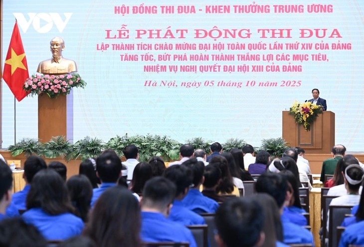 Primer Ministro vietnamita lanza campaña de emulación en saludo al XIV Congreso del Partido - ảnh 1