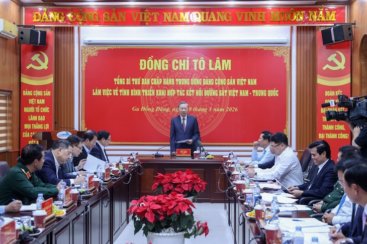 To Lam: La conexión del ferrocarril Vietnam-China es un avance estratégico - ảnh 1