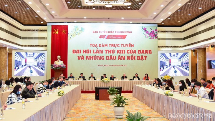 Table-ronde en ligne sur le 13e Congrès national du PCV - ảnh 1