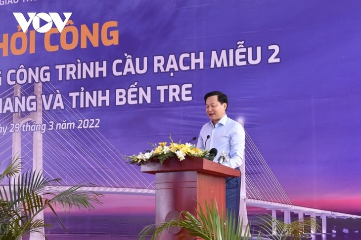 Mise en chantier du pont Rach Miêu 2 à Bên Tre - ảnh 1