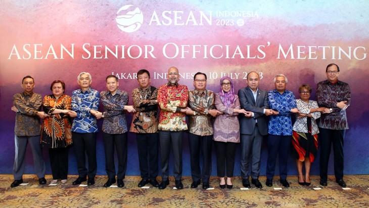 Ouverture de la 56e réunion des ministres des Affaires étrangères de l'ASEAN - ảnh 1