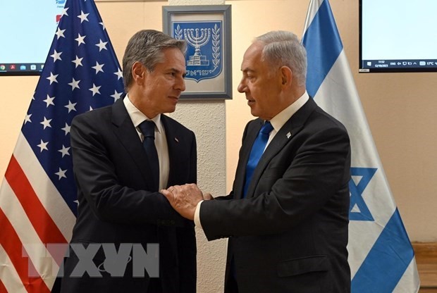 Antony Blinken en visite en Israël et en Jordanie - ảnh 1