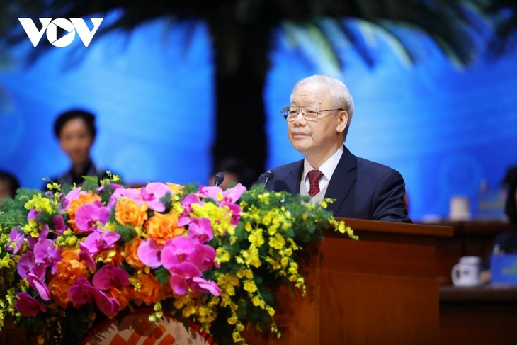 Nguyên Phu Trong au huitième Congrès national de la CGTV - ảnh 1