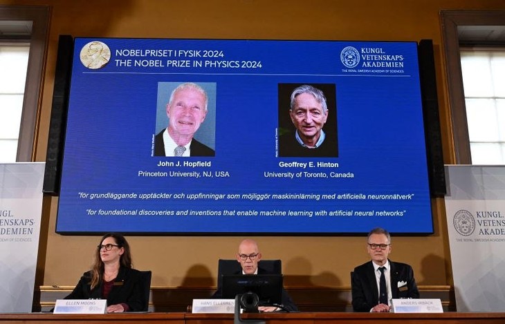 Le prix Nobel de physique 2024 récompense deux pionniers de l'intelligence artificielle (IA) - ảnh 1