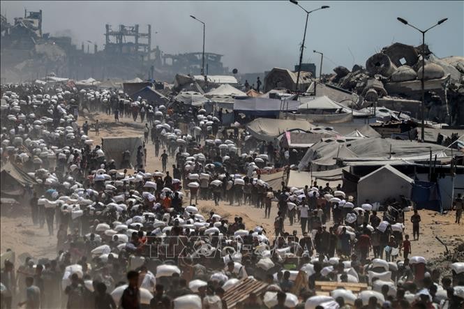 Plusieurs pays appellent à garantir la sécurité du convoi humanitaire vers Gaza - ảnh 1