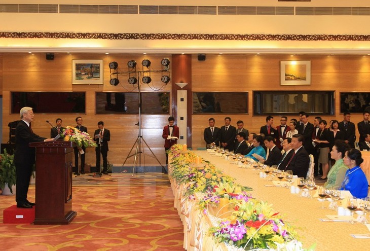 ผลักดันความสัมพันธ์หุ้นส่วนร่วมมือยุทธศาตร์ในทุกด้านระหว่างเวียดนามกับจีน - ảnh 1