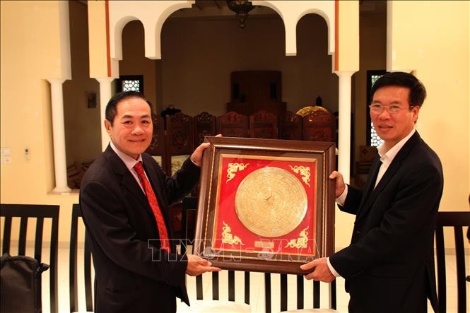 Politburo member Vo Van Thuong visits Morocco - ảnh 1