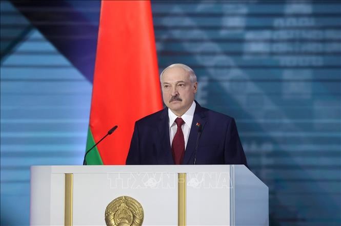 Russia protests foreign interference in Belarus  - ảnh 1