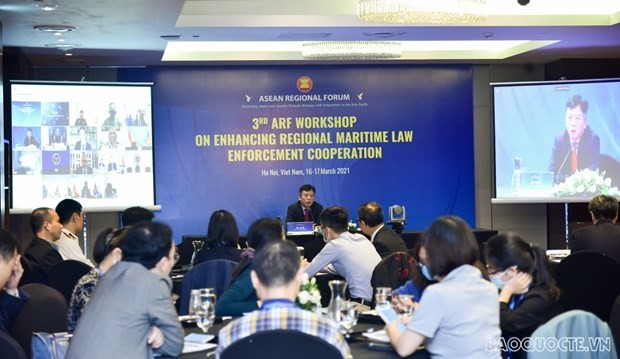 ARF workshop discusses regional cooperation in maritime law enforcement - ảnh 1