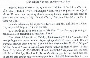 Hợp đồng giữa VFF và AVG không trái pháp luật  - ảnh 1