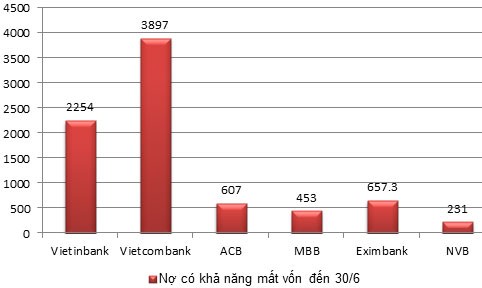  Khi nợ có khả năng mất vốn của nhiều ngân hàng tăng mạnh - ảnh 3