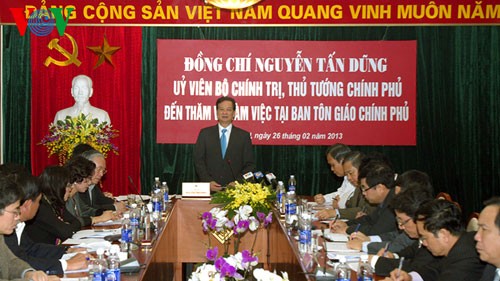 Thủ tướng làm việc với Ban Tôn giáo Chính phủ  - ảnh 1