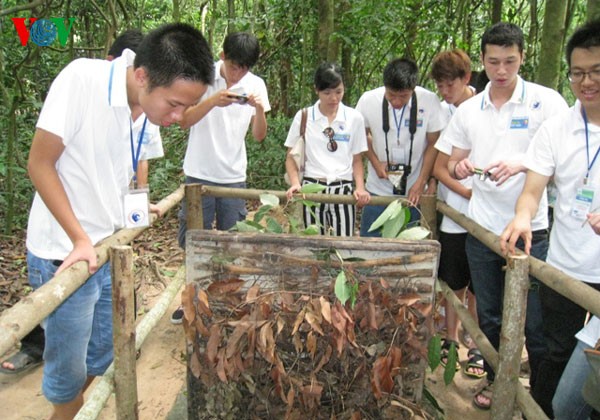 Đoàn thanh thiếu niên kiều bào thăm địa đạo Củ Chi  - ảnh 6