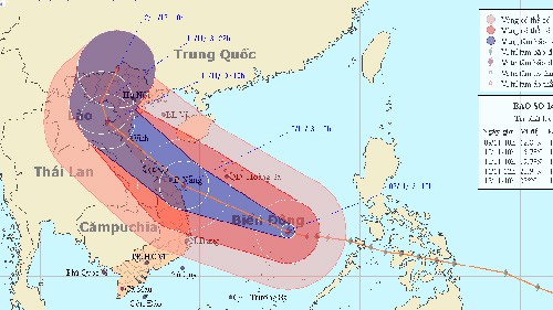 Bão số 14 mạnh cấp 15 cách đảo Song Tử Tây 220km - ảnh 1