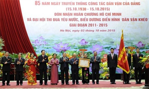 Công tác dân vận củng cố và tăng cường mối quan hệ máu thịt giữa Đảng, Nhà nước với nhân dân - ảnh 1