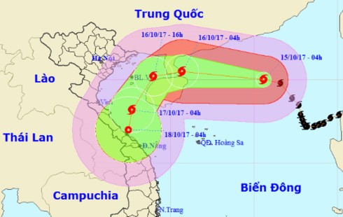 Bão số 11 vào Vịnh Bắc Bộ - ảnh 1