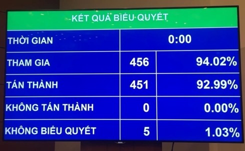 Quốc hội thông qua 5 dự luật quan trọng, trong đó có Luật Đặc xá sửa đổi - ảnh 1