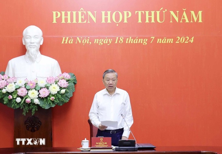 Chủ tịch nước Tô Lâm chủ trì Phiên họp thứ 5 Hội đồng Quốc phòng và An ninh - ảnh 1