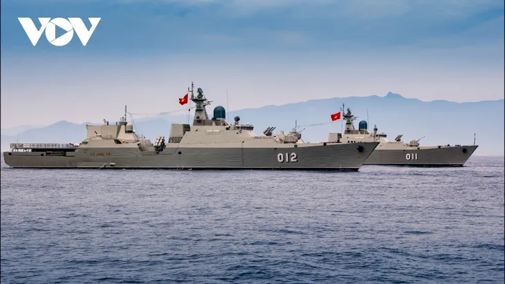 Hải quân Việt Nam phô diễn sức mạnh với Lễ diễu binh trên biển - ảnh 11