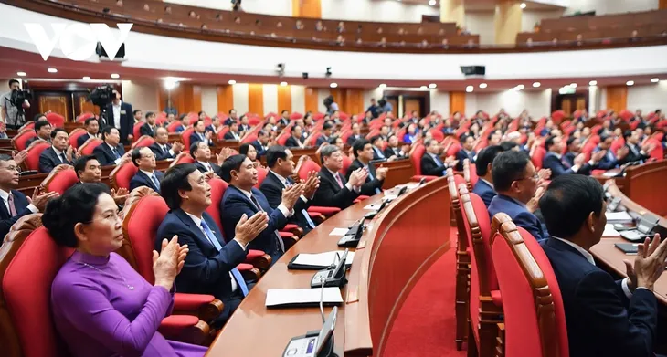 Toàn cảnh bế mạc Hội nghị lần thứ 13 Ban Chấp hành Trung ương Đảng khóa XIII - ảnh 9